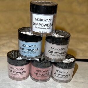 Lot Of 6 Morovan Dip Powder Set 10g- 0.35oz